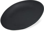 Carlisle FoodService Products Ridge Reusable Plate Salad Plate, Rimless Plate for Home and Restaurant, Melamine, 9 Inches, Slate, (Pack of 12)