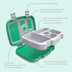Bentgo Kids Prints Leak-Proof, 5-Compartment Bento-Style Kids Lunch Box - Ideal Portion Sizes for Ages 3-7, Durable, Drop-Proof, Dishwasher Safe, & PFAS & BPA-Free Materials (Bug Buddies)
