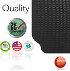 RESILIA Large Under Grill Mat – Heavy Duty, Reusable Outdoor Floor Protector Mats for Deck, Patio, & Garage – 72 Inch x 48 Inch with 12 Inch Splatter Protection Lip, Black Orange Peel, Made in the USA
