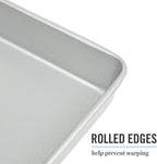 Martha Stewart Gallen 9 Inch Square Nonstick Carbon Steel Cake Pan - Silver