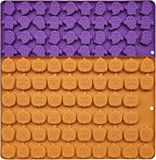Halloween Silicone Mini Candy Molds, Mini Pumpkin and Ghost Molds, Silicone Treat or Trick Molds for Halloween Candy, Chocolate, Gummy, Cookies, Jelly, Set of 2