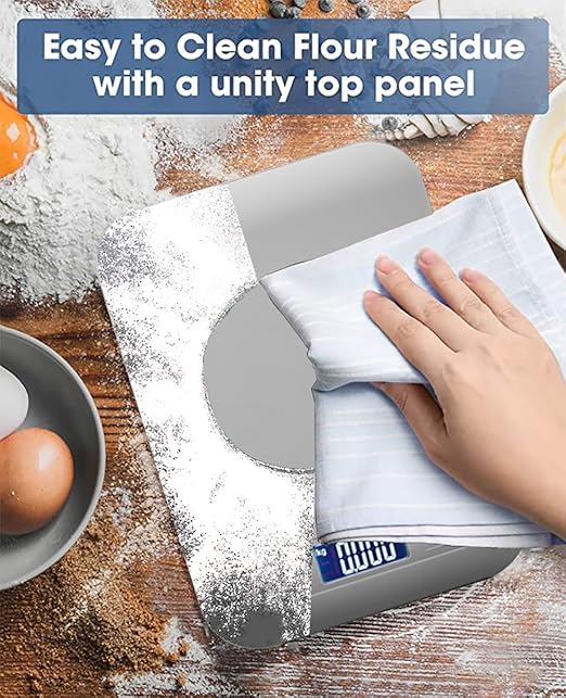 Digital Shipping Scale,Large Panel, Accurate Portable Postal Scale for Packages, Small Business,Kitchen, Food, Handmade, Liquids, and Boutique (White Battery(10kg/1g))