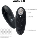 Kitchen Mama Auto 2.0 Electric Can Opener: Blade Opens Almost Any Can Pop or Soda Can - Automatic, Hands Free, Safe, Smooth Edge, Lid Remover, Battery Operated, Cordless, YES YOU CAN (Marble Black)