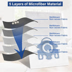 14 Packs 3D Airclean GN Vacuum Cleaner Bags Replacement for Miele Classic C1, Complete C1,Complete C2,Complete C3 S227 S240 S270 S400 S2 S5 S8 Series with 4 Motor Protection Filters,4 AirClean Filters
