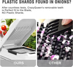 Vegetable Chopper: 10 in 1 Food Chopper - Onion Vegetable Slicer Cutter Dicer, Veggie Cutter with Container, 7 Blades, Kitchen Gadgets for Carrot Salad Garlic Potato Slicer