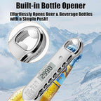 Professional Digital Meat Thermometer with Bottle Opener, Instant Read in 0.5 Sec, ±0.5℉ Accuracy, Premium Plastic Body with Vacuum Electroplating Technology，Waterproof with Auto-Rotate LED Screen
