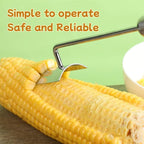 Corn Peeler for Corn on the Cob,Corn Peeler,Corn on The Cob Remover,Stainless Steel corn cob stripper,Quickly Shucking Corn Kernel Remover Tool,Suitable for kitchen and Picnic Enthusiasts (1)