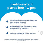 WaterWipes Sensitive+ Newborn & Baby Wipes, 3-In-1 Cleans, Cares, Protects, 99.9% Water, Unscented & Hypoallergenic, 720 Count (12 Packs)