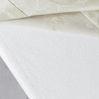 Benson Mills Deluxe Heavy Duty Vinyl Table Pad, Premium Table Protector, Waterproof with Flannel Backing, Quilted Design and Customizable (Off-White, 52" X 70" Rectangular)