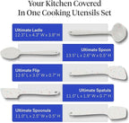 GIR: Get It Right 5 Piece Silicone Kitchen Utensils Set - Ladle, Spatula, Flip, Spoon & Spoonula - Non-Toxic Cooking Utensils for Nonstick Cookware, Cooking and Baking - Sprinkles