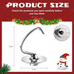 𝐒𝐭𝐚𝐢𝐧𝐥𝐞𝐬𝐬 𝐒𝐭𝐞𝐞𝐥 𝐊𝟒𝟓𝐃𝐇 Bread Dough Hook 4.5/5.0 QT kitchen mixer attachment,Bread Dough Hook K45DH Replacement for K45 K45SS KSM90 KSM150 KSM5 KSM500 Maker Attachment- by MIFLUS