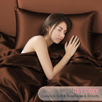 Mulberry Silk Pillow Cases 2 Pack King Size 20x36 Inches with Hidden Zipper, Ultra Smooth and Soft Breathable Cooling Silk Satin Pillowcase Set of 2, Better for Hair and Skin, Gifts for Women Men