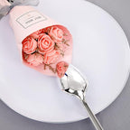 KIRE 100PCS Silver Plastic Plates - Heavy Duty White Disposable Plates with Silver Rim for Party/Wedding - Include 50Pcs 10.25inch Dinner Plates and 50Pcs 7.5inch Dessert Plates for Christmas