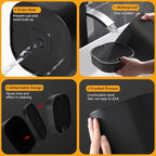 Ninonly Knife Block Without Knives 2 in 1 Universal Square Knife Holder for Kitchen with Scissors Slot Space Saving Detachable Kitchen Knife Storage