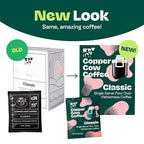 Copper Cow Coffee Premium Pour Over Single-Serve Vietnamese Coffee Pouches (24 pack) | Classic Black | Dark Roast | Convenient Vietnamese Ground Coffee Packets, Travel Friendly
