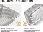 Aluminum Baking Pan Half-Size, 9x13 Inches, Heavy-Duty Disposable Aluminum Foil Pan, Deep Baking Pan Suitable for Cake Baking, Cooking, Roasting, Heating, and Steaming Meal Tray (10 PACK)