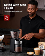 SHARDOR Burr Coffee Grinder 3.0, 32 Grind Settings for Espresso, Pour Over, Drip, and French Press, Adjustable Timer, Easy-Clean Chamber for Home Brewing