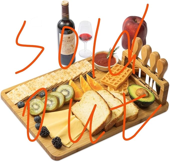 Cutting Board Wood Chopping Board Double Sided Charcuterie Boards Serving Board Kitchen Essential House Warming Hostess Host Gift Serving Tray for Christmas Wedding Birthday Anniversary Khaki Brown