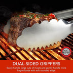 Grill Tongs 24-Inch Super Long Extra Heavy Duty for Grilling and Barbecue Heat Resistant Hand Grips Stainless Steel for BBQ Outdoor Kitchen and Cooking Hot Grilled Food