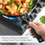 KitchenAid Hard Anodized Nonstick Cookware/Pots and Pans Set, 10 Piece - Matte Black