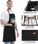 REHAVE Gifts for Dad from Daughter Son, Father's Day Gifts - Birthday, Thanksgiving Gift for Dad, Manly Gift for Friends - Funny Birthday Presents for Him, Brother, Funny Cooking Apron with Pockets