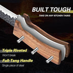 Huusk Knives from Japan, Boning Knife for Meat Cutting 6 inch, Butcher Knife for Brisket Trimming, Viking knife with Sheath, Full Tang Kitchen Utility Knife, Gift for Fathers