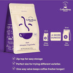 Coffee Bean Direct Dark Ethiopian Yirgacheffe, Whole Bean Coffee, Dark Roast, 1 Pound Bag (Pack of 1)