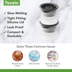 Tovolo Basketball Ice Cube Molds Pack of 2 Large Craft Ice Spheres for Whiskey Bourbon Cocktails Drinks, Dishwasher Safe BPA Free Silicone Basketball Ice Ball Mold GIfts for Men, Fathers, Coaches