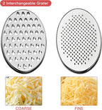 Cheese Grater Akamino Grater Lemon with Food Storage Container & Lid Grinder Grater for kitchen - Perfect For Hard Parmesan，Ginger, Vegetables, Butter (Red)