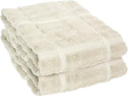 All-Clad Solid Kitchen Towels: Highly Absorbent, Super Soft Long Lasting - 100% Cotton, 17"x30" Tea Towels for Cleaning & Drying Dishes, Pans, Glassware, or Countertops, (2-Pack), Almond