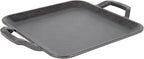 Lodge 11" Cast Iron Square Griddle - Chef Collection - For Indoor & Outdoor Cooking - Superior Heat Retention - Durable Cast Iron - Seasoned Kitchen Griddle