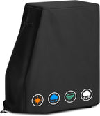 Heavy Duty Grill Cover Fits for Bradley Smoker 990025 Waterproof Electric Smoker for 4-Rack Digital Smoker, Water Resistant, Weather Resistant, 600D Polyester Cover