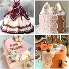 GROWTAIL Lace Molds Silicone,Cake Fondant Embossing Mat,Lace Molds for Cake Decorating Edible Lace