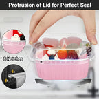 EUSOAR Aluminum Foil Baking Cups with Lids, 10oz 100pcs Creme Brulee Ramekins Disposable, Muffin Cups for Baking, Mini Cake loaf Bread Containers Pans Flan with Lids for Party Favor Birthday