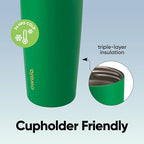 Owala FreeSip Sway Insulated Stainless Steel Water Bottle with Two-Way Spout, Built-In Straw and Bucket Handle, Made for Travel, School, and Sports, 30oz, BPA Free, Leak Proof, Putting Green