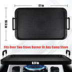 Flat Top Grill - Non-Stick Stovetop Griddle, Aluminum, Dishwasher Safe