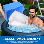 Large Ice Cube Molds, 4Pack 37LB Ice Block Molds Water Chiller for Cold Plunge, Ice Bath Chiller Silicone Ice Maker for Home, Reusable Ice Cube Trays for Cooler, Ice Bath Accessories