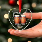 Custom Bongo Drums Glass Ornament Gift for Music Band, Bongo Drums Player Christmas Ornament 2025, Personalized Drummer Xmas Tree Ornaments with Text Name Year, Instrument Xmas Keepsake