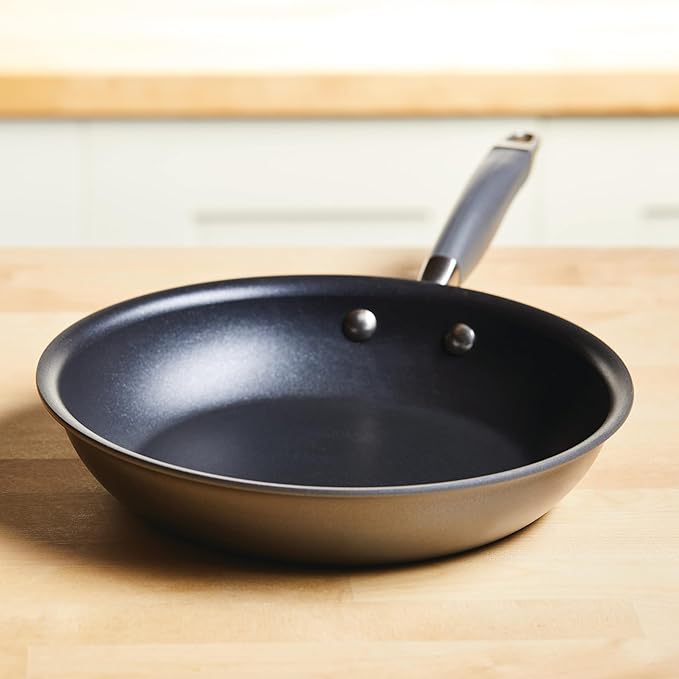 Anolon Advanced Home Hard Anodized Nonstick Skillet, 10.25 Inch – 10 Inch Fry Pan, Non Stick Saute Pan, Durable Cooking Skillet - Moonstone
