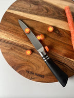 Vesta Homes Wooden Round Cutting Board/Chopping, Serving Board, Platter for Vegetables, Fruits, Cheese, Pizza and Charcuterie | Natural Acacia Wood | 11.5*11.5 Inches | Handcrafted in India