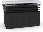 LEMONSODA Crystal Clear Ice Cube Maker Tray - Makes 8 2" Square Ice Cubes Mold for Whiskey, Scotch, and Cocktails - Premium Packaging