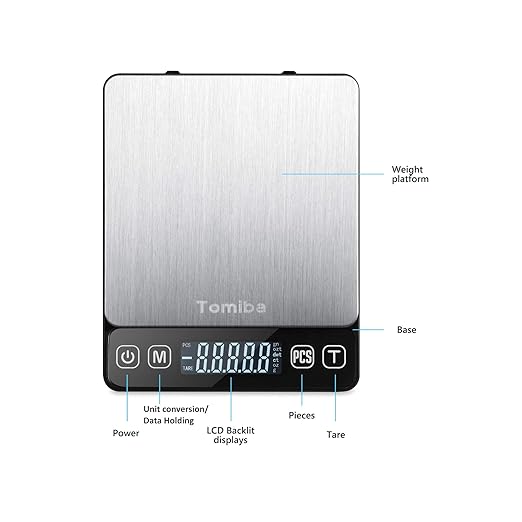 Precision Scale with Hold Function - Tomiba 3000g 0.01oz/0.1g Small Cooking Mini Food Scale Portable Electronic Jewelry Scale Batteries Included