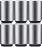 6 Pack Premium Beer Bottle Opener (Silver), Automatic Bottle Openers, Stainless Steel Push Down Beer Opener, No Damage to Bottle Cap, Portable Pop the Top Bottle Opener for Home Bars Camping Party