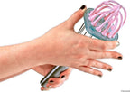 Whisk Wiper - Wipe a Whisk Easily - Multipurpose Kitchen Tool, Made In USA - Includes 11" Stainless-Steel Whisk - Cool Baking Gadget, A Great Gift For Men and Women (Color: Glass Blue)