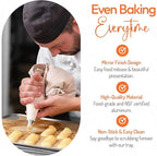Tiger Chef Full Size 18 x 26 inch Aluminum Sheet Pan Commercial Bakery Equipment Cake Pans 19 Gauge 12 Pack