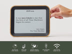 Author Literary Quote Clock Large – Tells Time Using Book Quotes | Unique Gift for Book Lovers | New Quote Every Minute Clock Vol 2