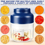 Electric mini garlic mincer set,2025 new small garlic mincer, electric food chopping tool, USB charging, wireless vegetable grinder, suitable for ginger, pepper, fruit(250ml)