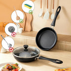 Mini Nonstick Egg & Omelet Pan – 4.7” Single Serve Frying Pan/Skillet, Diamond Infused, Multipurpose Pan Designed for Eggs, Pancakes, Dishwasher Safe