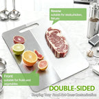 Tavano Titanium Cutting Board,100% Pure Titanium Cutting Boards for Kitchen,2026 New Non Toxic,Double-Sided Food Grade Chopping Board for Meat,Vegetable,Fruit,Outdoor Camping(XL-1PC:18.1 * 11.8'')