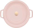 Staub Cast Iron Round Cocotte 5.5-quart-Peony Pink